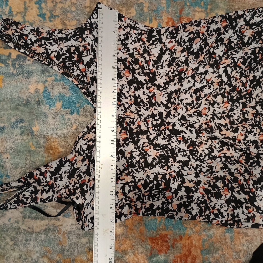 White House Black Market Floral Maxi and Mini Dress - Black and Pink Size 6 - Picture 7 of 11